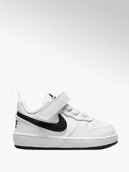 NIKE biało-czarne sneakersy dziecięce Nike Court Borough
