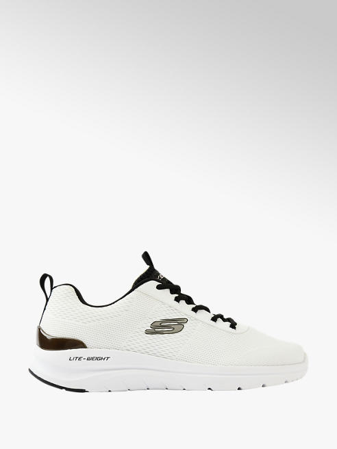 Skechers biało-czarne sneakersy męskie Skechers z wkładką memory