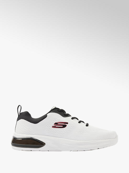 Skechers biało-czarne sneakersy męskie Skechers z wkładką memory foam