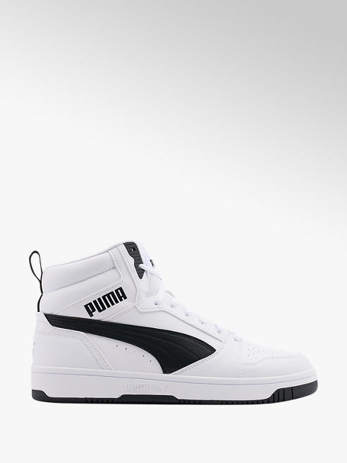 Puma biało-czarne wysokie sneakersy męskie Puma Rebound V6
