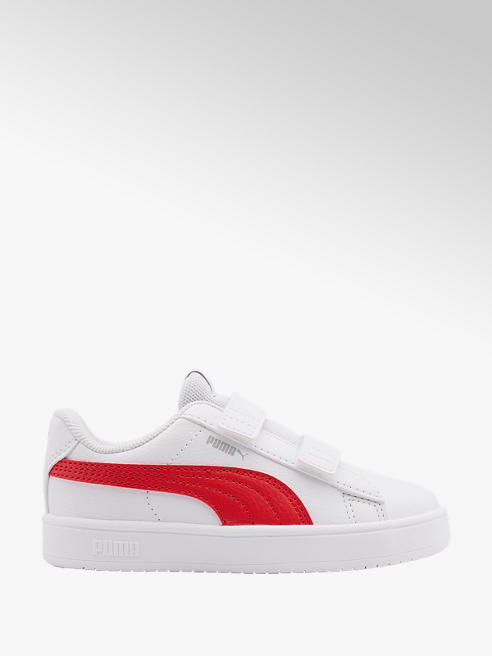 Puma biało-czerwone sneakersy dziecięce Puma Rickie Classic V 