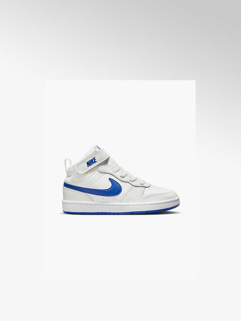 NIKE biało-niebieskie sneakersy dziecięce Nike Court Borough Mid 2
