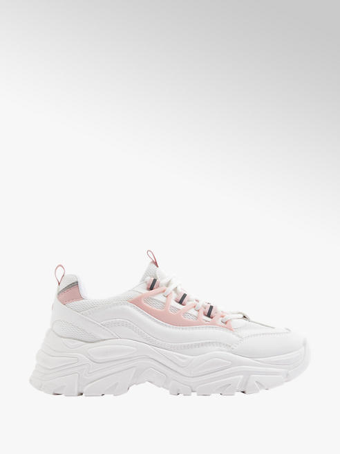 Graceland biało-różowe sneakersy damskie Graceland