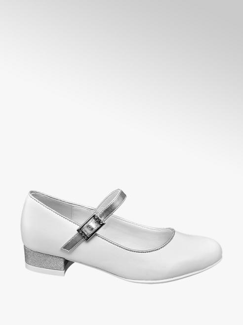 Graceland biało-srebrne buty komunijne Graceland dla dziewczynki 