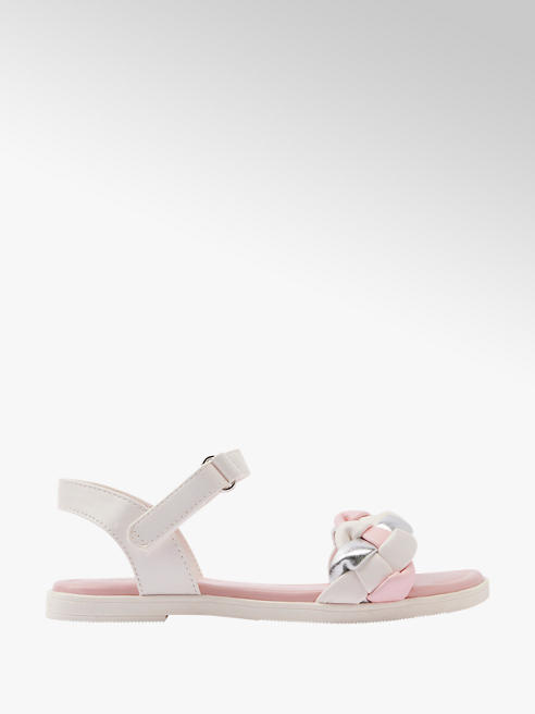 Cupcake Couture biało-srebrno-różowe sandały dziewczęce Cupcake Couture 