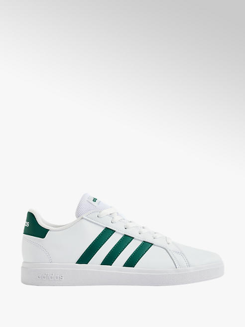 adidas biało-zielone sneakersy młodzieżowe adidas Grand Court 2.0