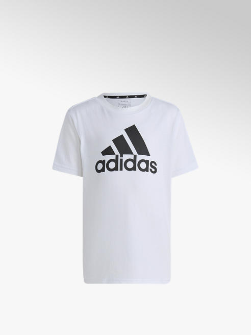 adidas biały tshirt dziecięcy adidas z czarnym logo