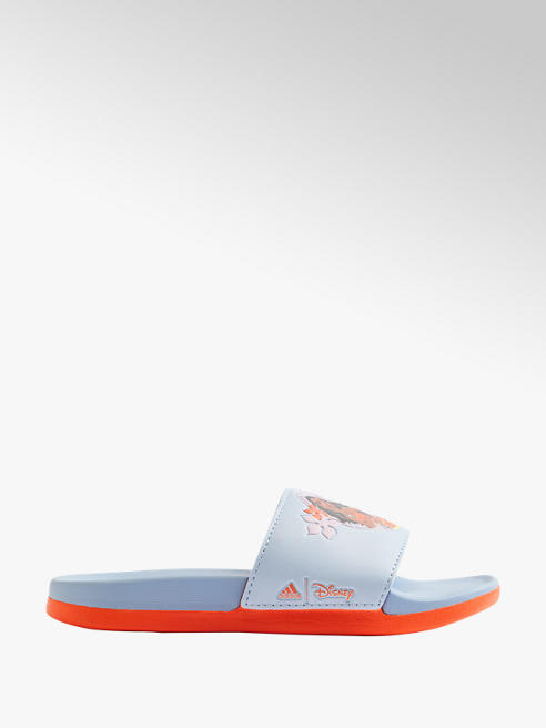 adidas błękitno-pomarańczowe klapki dziecięce ADILETTE COMFORT  MOANA 