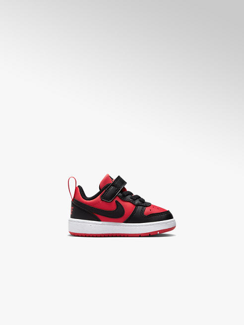 NIKE czarno-czerwone sneakersy dziecięce Nike Court Borough Low