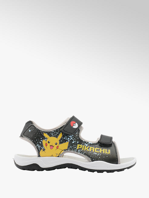 Pokemon czarno-żółte sandały chłopięce Pokemon