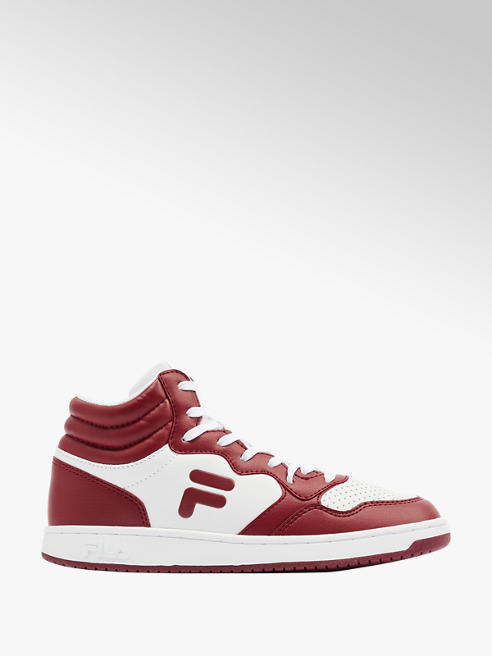 Fila czerwono-białe wysokie damskie sneakersy Fila