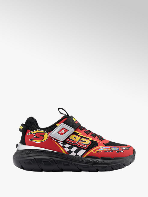 Skechers czerwono-czarne sneakersy dziecięce Skechers Skech Tracks