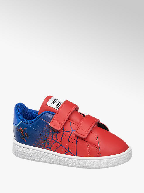 adidas czerwono-niebieskie sneakersy chłopięce adidas Advantage