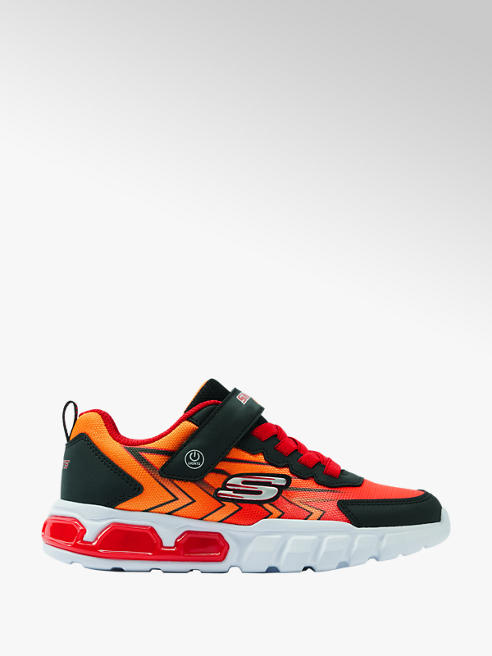 Skechers czerwono-pomarańczowe sneakersy chłopięce Skechers