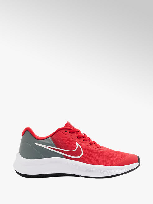 NIKE czerwono-szare sneakersy młodzieżowe Nike Star Runner 3