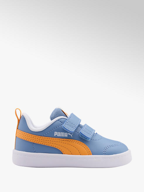 Puma niebiesko-pomarańczowe sneakersy dziecięce Puma Courtflex V2