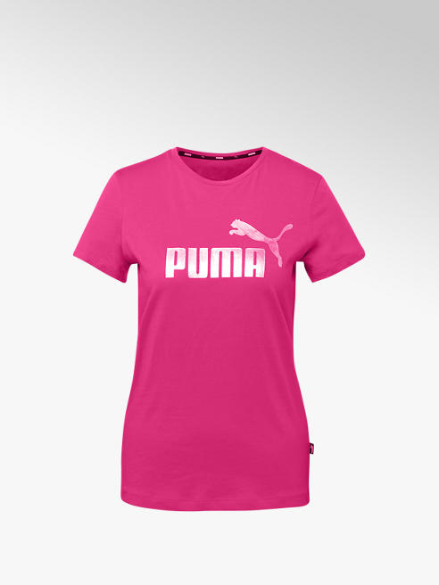 Puma różowy thisrt damski PumaMetallic Logo Tee