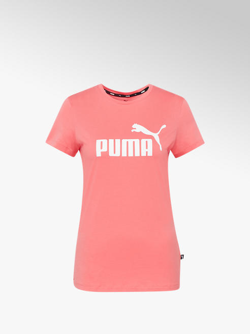 Puma różowy tshirt damski Puma Logo Tee