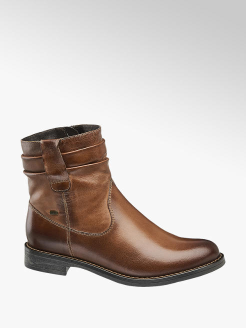 5th Avenue Leder Boots in Braun