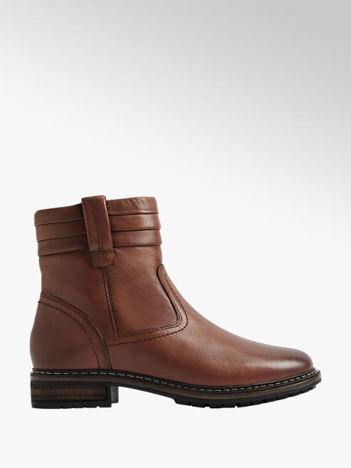 5th Avenue Leder Boots in Braun