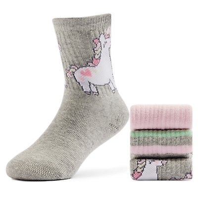 elefanten 3er Pack Socken - rose/grau