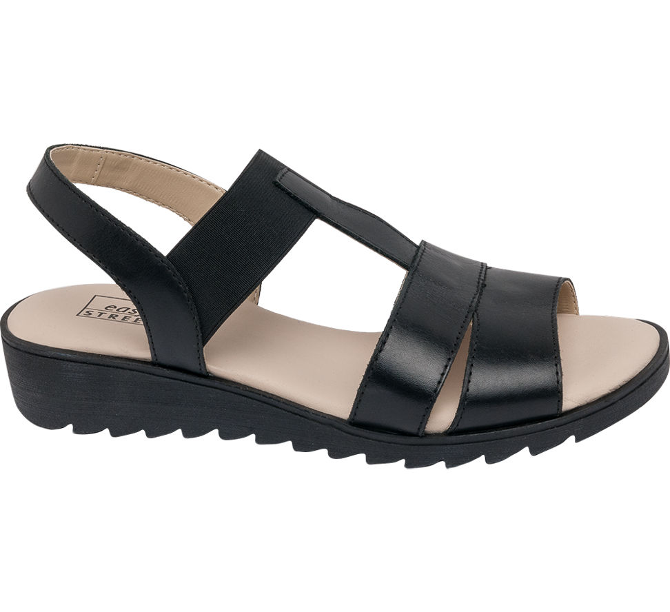 Details about Deichmann Shoes Easy Street women Ladies Black Leather Sandals black New Details about Deichmann Shoes Easy Street women Ladies Black Leather Sandals black New